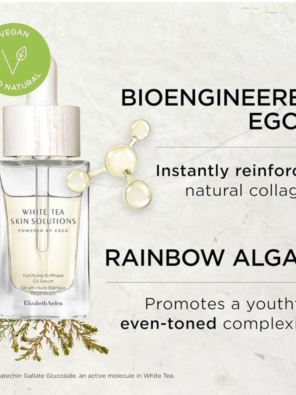 Elizabeth Arden White Tea Skin Solutions Fortifying Bi-Phase Oil Face Serum - Picture 5 of 9